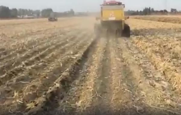 視頻工作 ：四平隆發機械9YJ-1.3錘抓園包打捆機